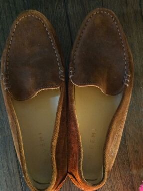 M. GEMI Brown Suede Loafers